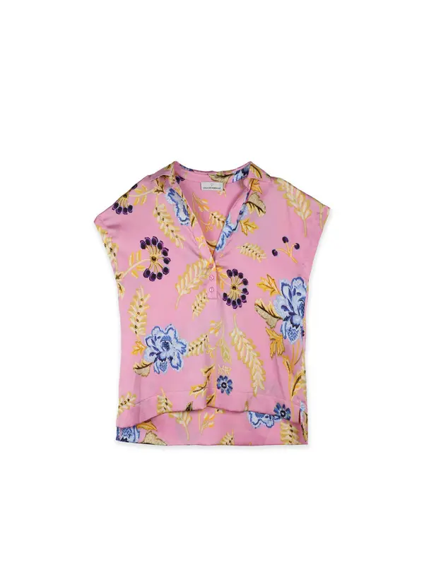 Lola Casademunt Lola Casademunt Bluza  plava / žuta / roza