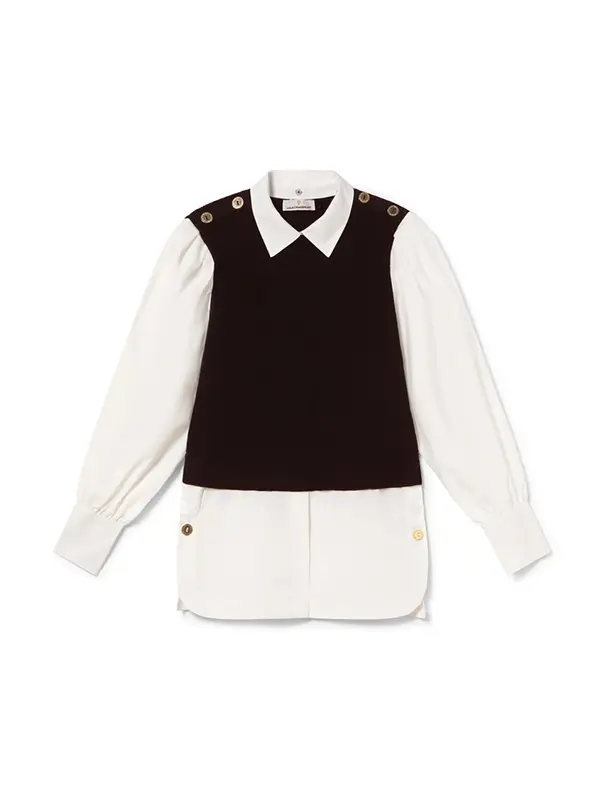 Lola Casademunt Lola Casademunt Bluza  smeđa / bijela