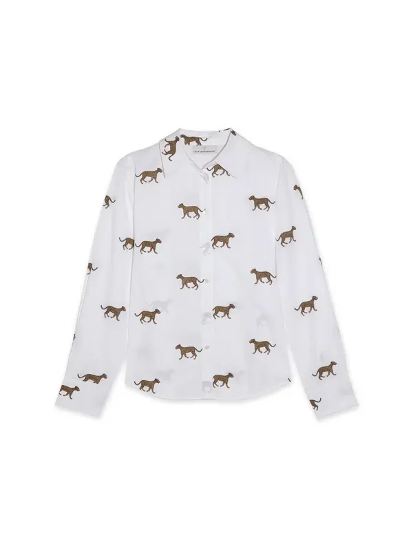 Lola Casademunt Lola Casademunt Bluza  svijetlosmeđa / crna / bijela