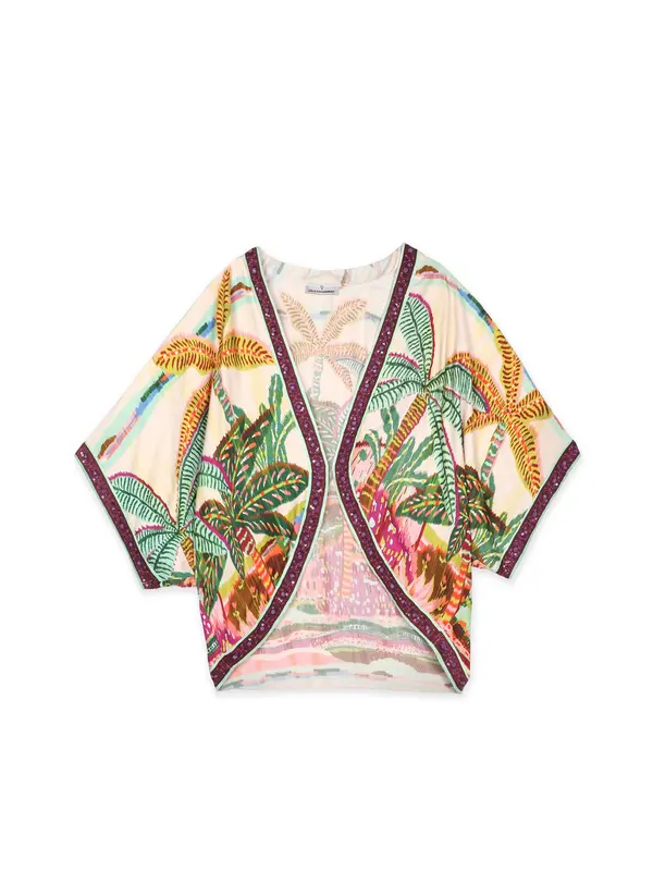 Lola Casademunt Lola Casademunt Kimono  bež / senf / zelena / roza