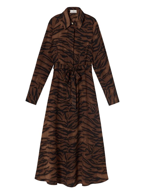 Lola Casademunt Lola Casademunt Košulja haljina  smeđa / svijetlosmeđa / crna