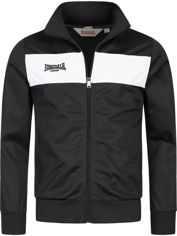 LONSDALE LONSDALE Gornji dio trenirke 'Alnwick'  crna / bijela