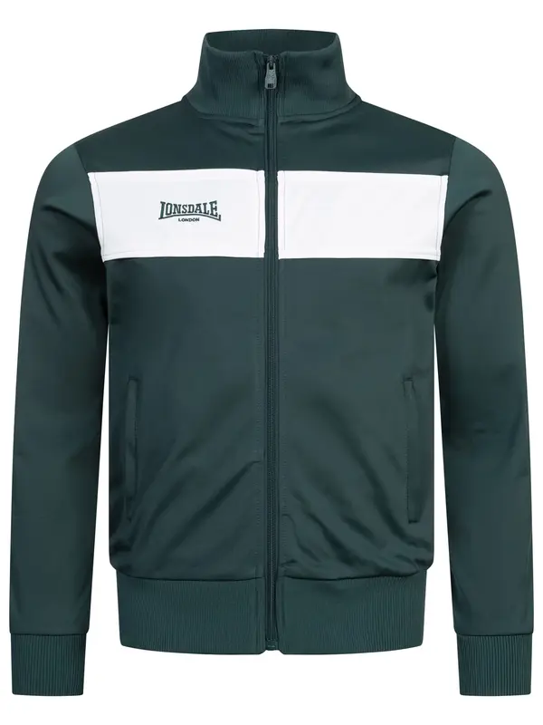 LONSDALE LONSDALE Gornji dio trenirke 'Alnwick'  kraljevski zelena / bijela