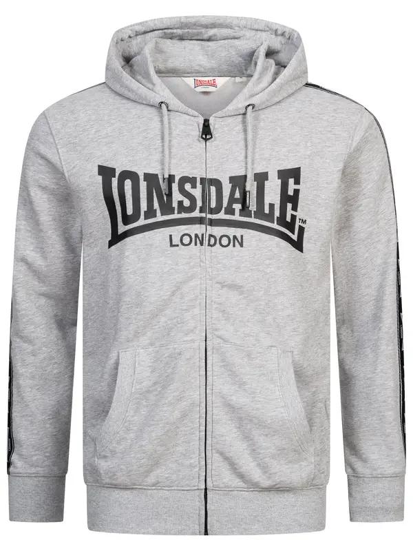 LONSDALE LONSDALE Gornji dio trenirke 'BIGTON'  siva / crna