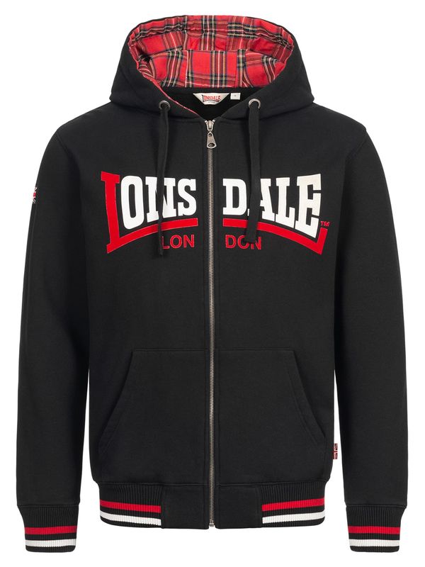 LONSDALE LONSDALE Gornji dio trenirke 'Nateby'  crvena / crna / bijela