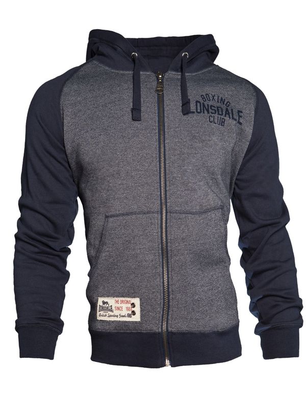 LONSDALE LONSDALE Gornji dio trenirke 'Slough'  morsko plava / plava melange / siva / crvena