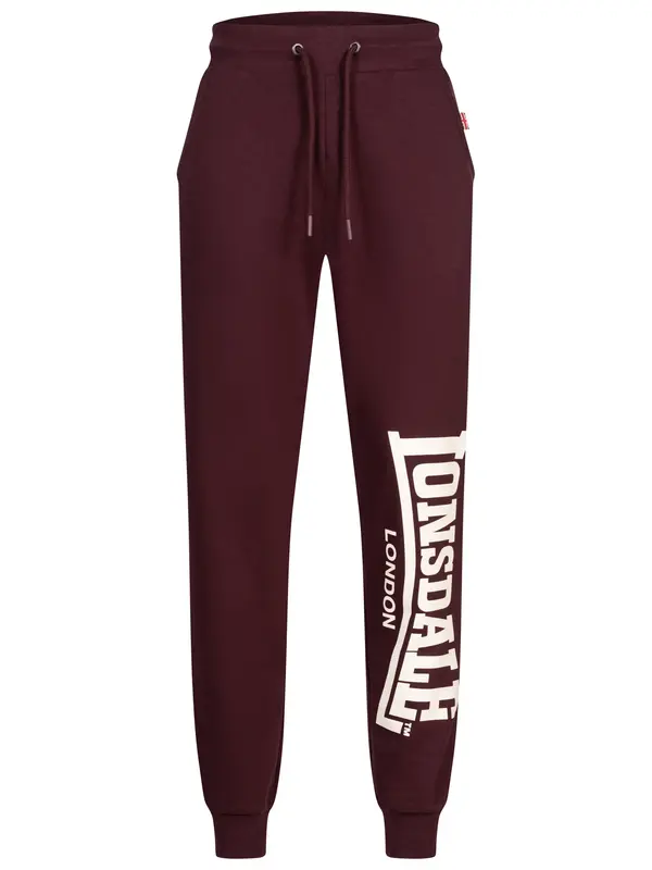 LONSDALE LONSDALE Hlače  boja vina / bijela