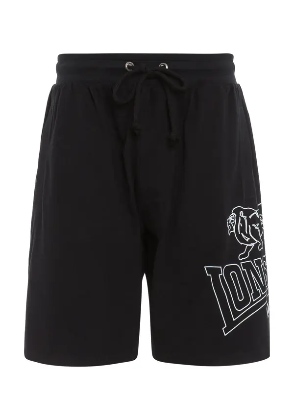 LONSDALE LONSDALE Hlače 'Chilley'  crna / bijela