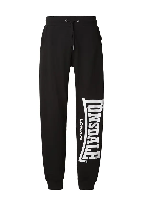 LONSDALE LONSDALE Hlače  crna / bijela