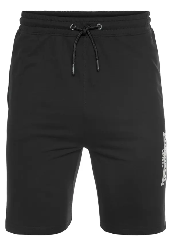 LONSDALE LONSDALE Hlače 'Fringford'  crna / bijela