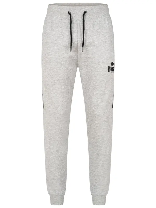 LONSDALE LONSDALE Hlače 'Grinstead'  siva melange / crna