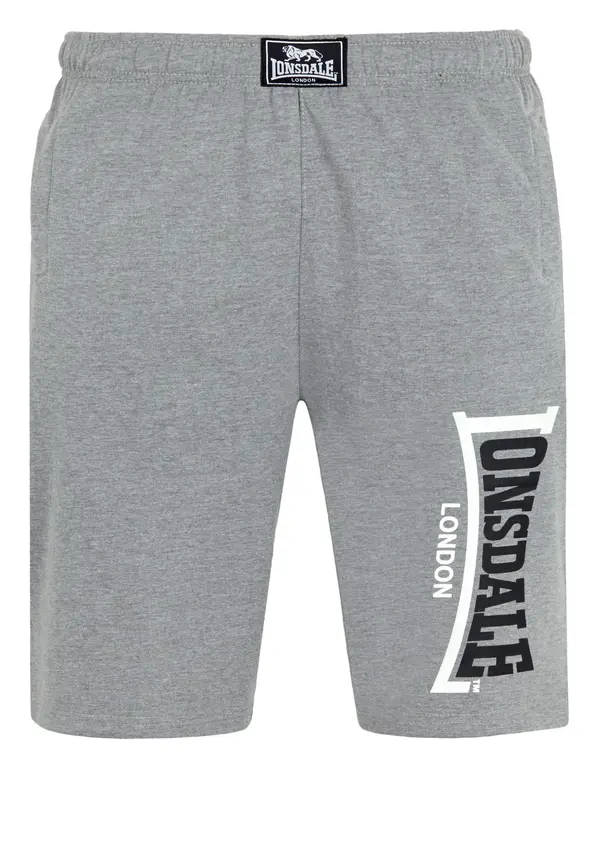 LONSDALE LONSDALE Hlače 'Jam'  siva melange / crna / bijela