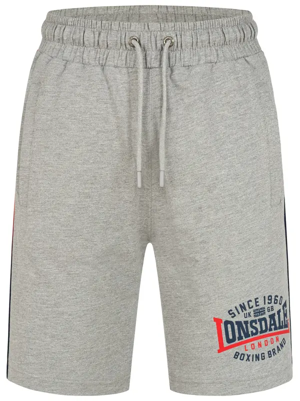LONSDALE LONSDALE Hlače 'Sandown'  tamno plava / siva melange / jarko crvena