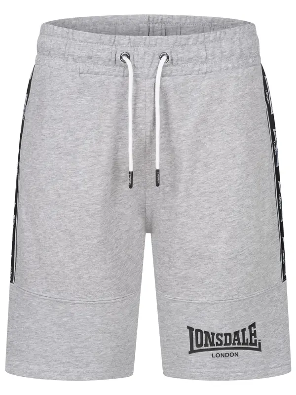 LONSDALE LONSDALE Hlače 'Scarvell'  siva / svijetlosiva / crna
