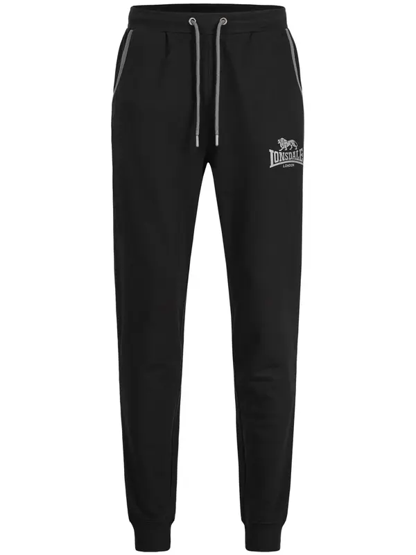 LONSDALE LONSDALE Hlače 'Wansford'  siva / crna