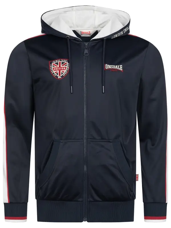 LONSDALE LONSDALE Jakna za vježbanje  mornarsko plava / krvavo crvena / bijela