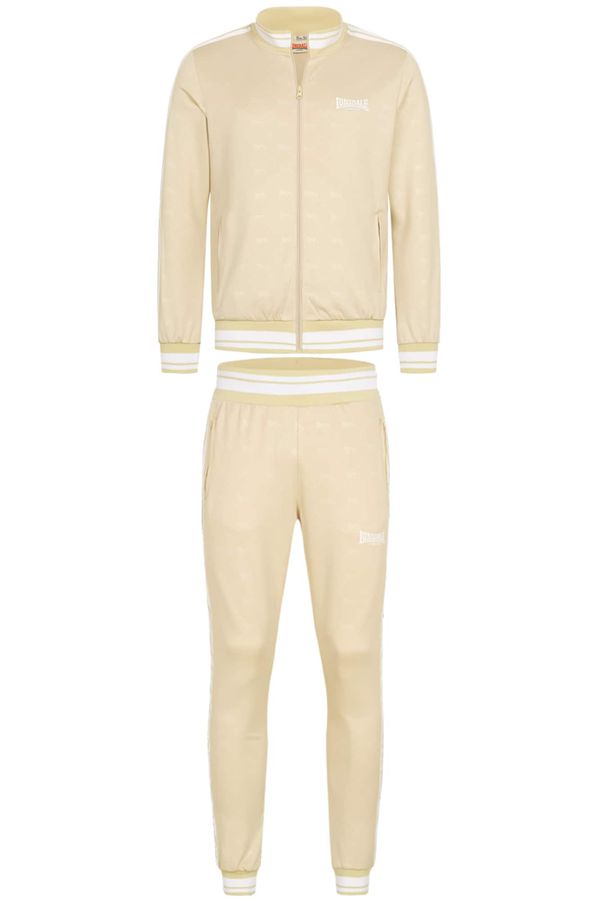 LONSDALE LONSDALE Jogging komplet 'ASHWELL'  pijesak / bijela