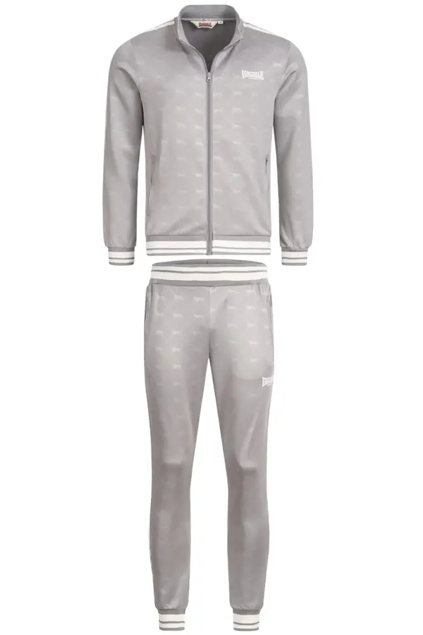 LONSDALE LONSDALE Jogging komplet 'Ashwell'  siva melange / bijela