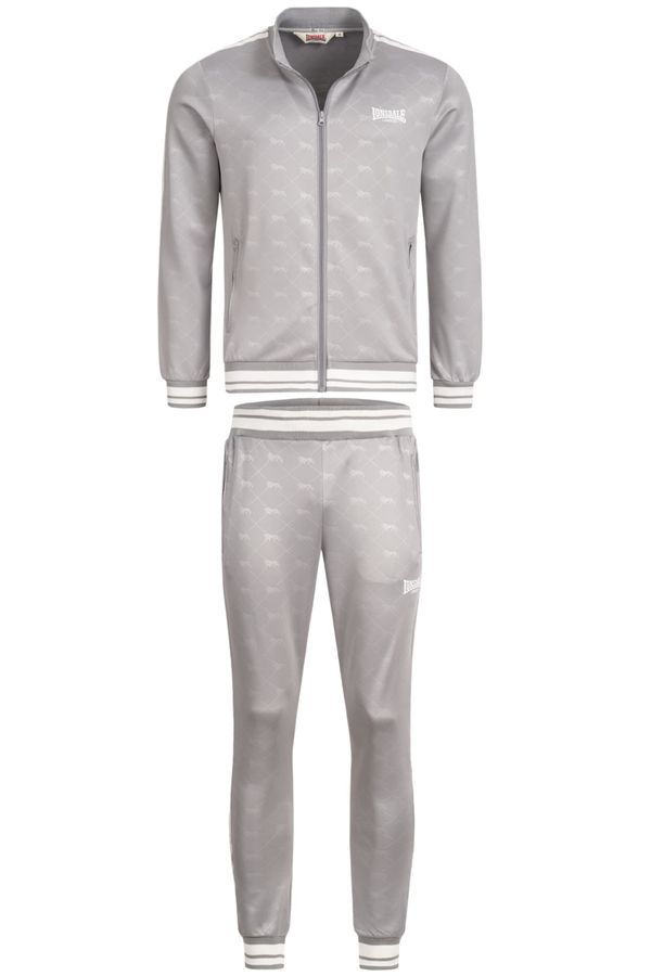LONSDALE LONSDALE Jogging komplet 'Ashwell'  siva melange / bijela