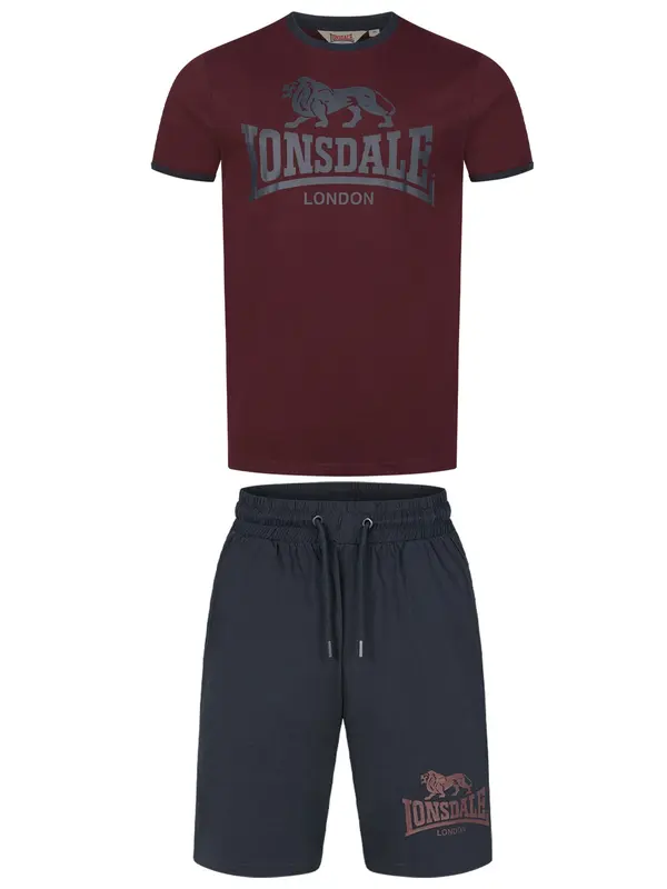 LONSDALE LONSDALE Jogging komplet ' MAIST '  tamno plava / karmin crvena