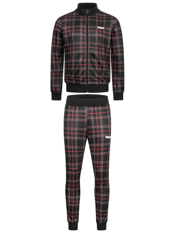 LONSDALE LONSDALE Jogging komplet 'Welwyn'  tamno crvena / crna / bijela