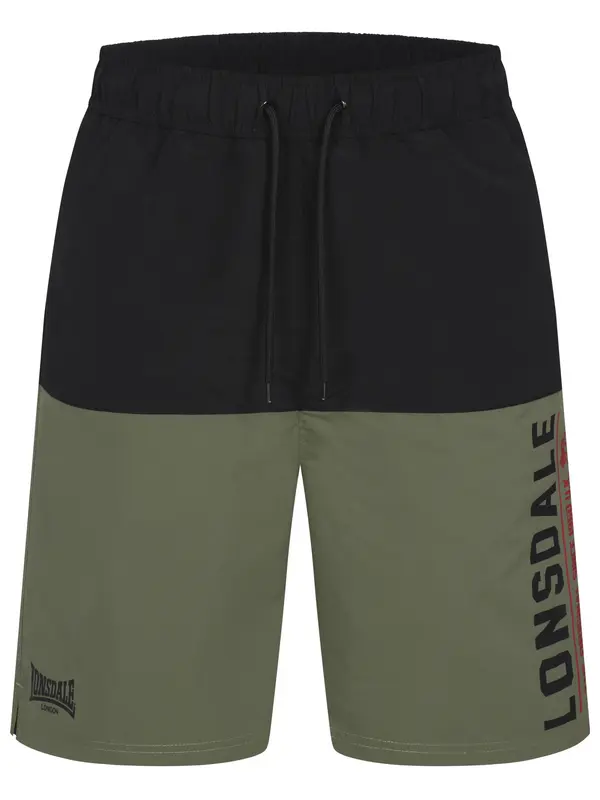 LONSDALE LONSDALE Kupaće hlače 'Hayling'  maslinasta / crvena / crna