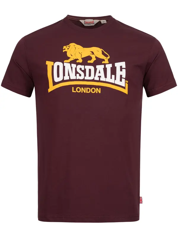 Lonsdale London Lonsdale London Majica 'Holmpton'  žuta / bordo / bijela