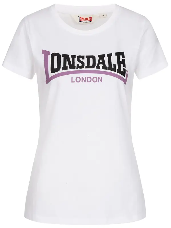 LONSDALE LONSDALE Majica 'Achnavast'  ljubičasta / crna / bijela