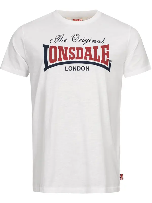 LONSDALE LONSDALE Majica 'Aldingham'  mornarsko plava / crvena / bijela