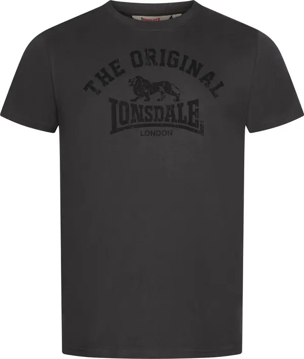 LONSDALE LONSDALE Majica  antracit siva / tamo siva / crna