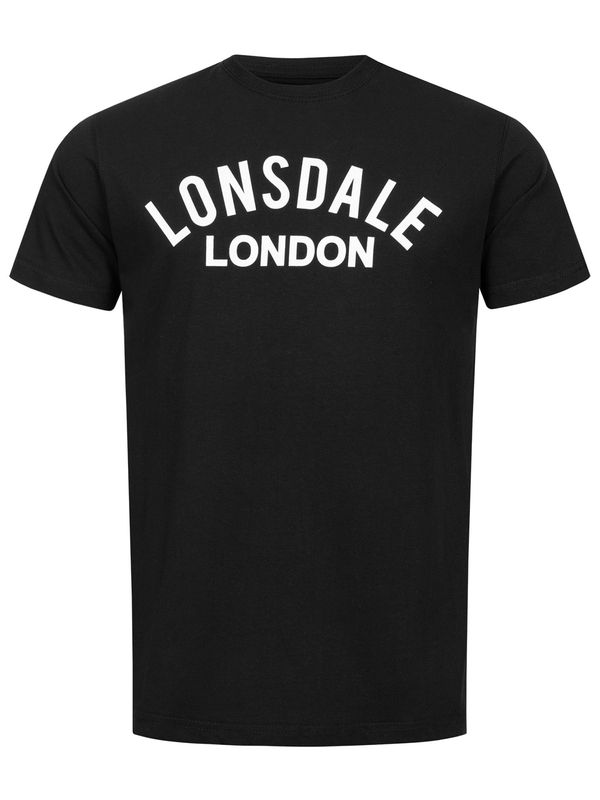 LONSDALE LONSDALE Majica 'Bradfield'  crna / bijela