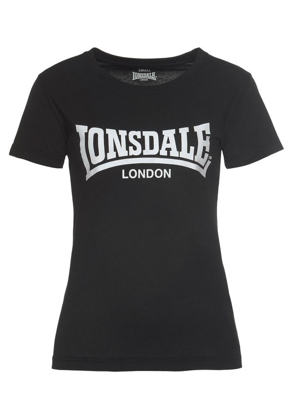 LONSDALE LONSDALE Majica 'Cartmel'  crna / bijela