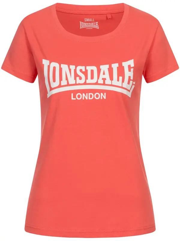 LONSDALE LONSDALE Majica 'Cartmel'  losos / bijela