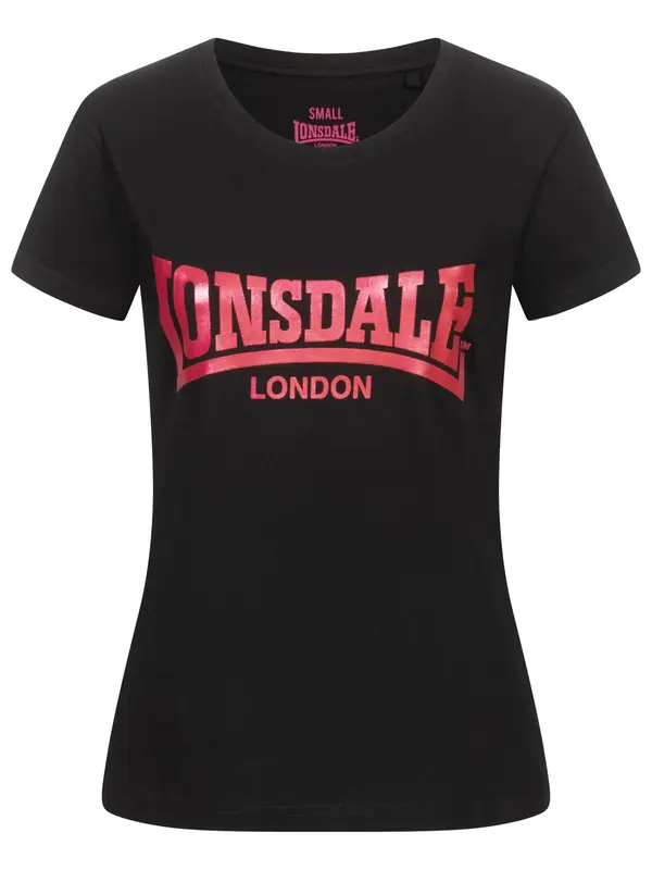 LONSDALE LONSDALE Majica 'Cartmel'  malina / crna