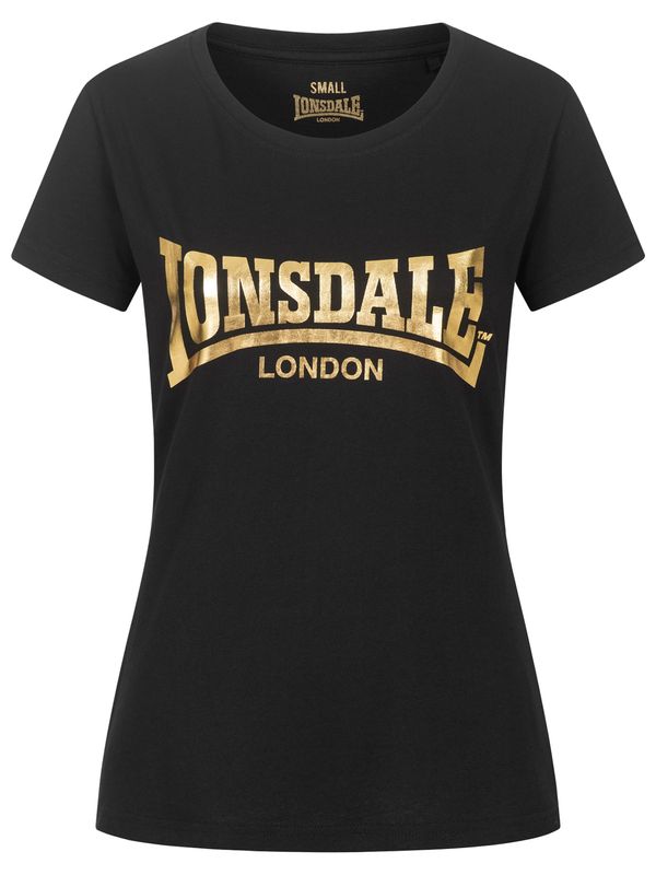 LONSDALE LONSDALE Majica 'CARTMEL'  zlatna / crna