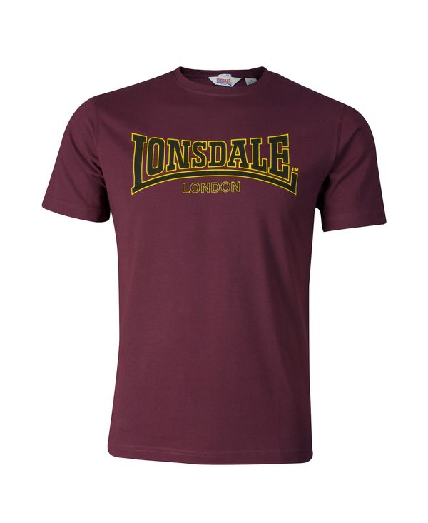 LONSDALE LONSDALE Majica 'CLASSIC'  zlatna / bordo / tamno crvena / crna