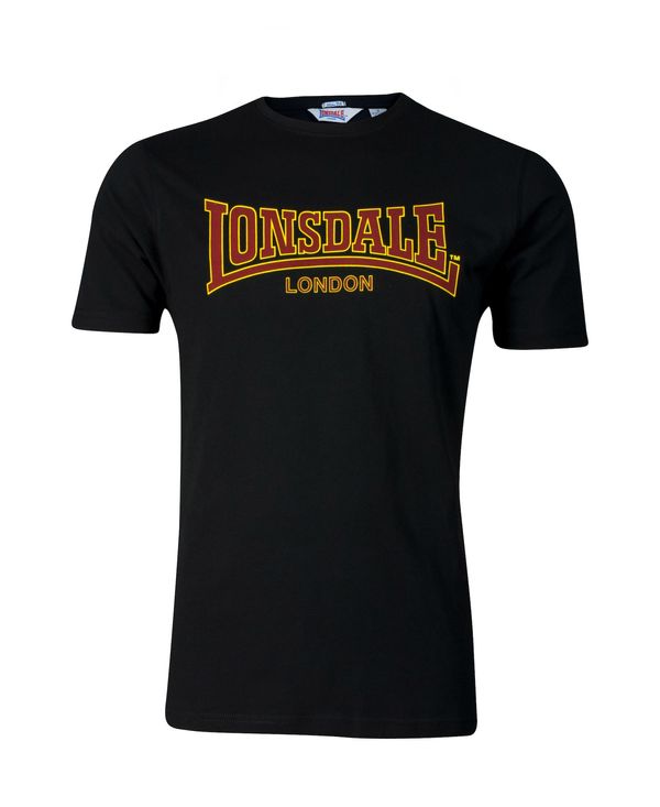 LONSDALE LONSDALE Majica 'Classic'  žuta / tamno crvena / crna