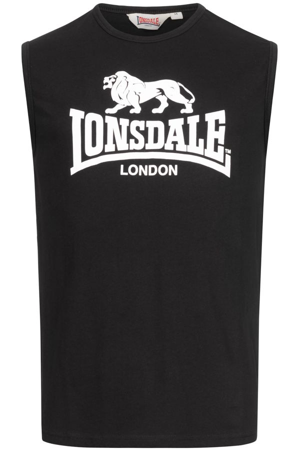 LONSDALE LONSDALE Majica ' CLOPTON '  crna / bijela