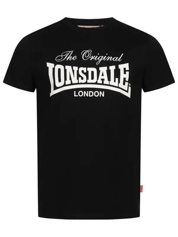 LONSDALE LONSDALE Majica 'COLSBROOKE'  crna / bijela