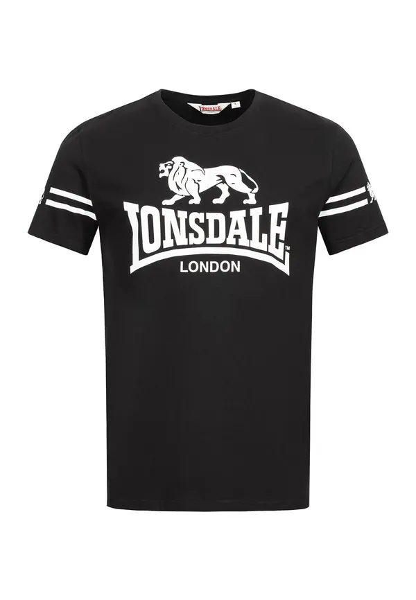 LONSDALE LONSDALE Majica  crna / bijela