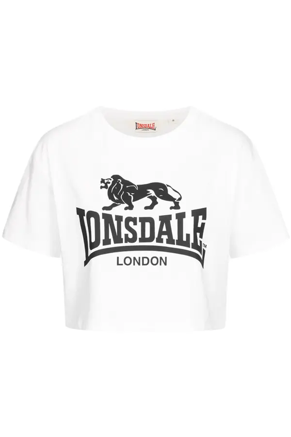 LONSDALE LONSDALE Majica  crna / bijela