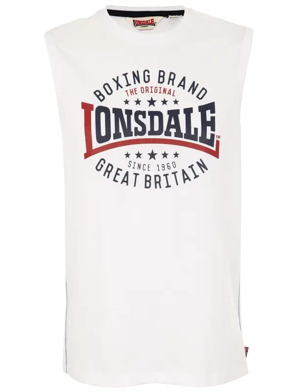 LONSDALE LONSDALE Majica  crvena / crna / bijela