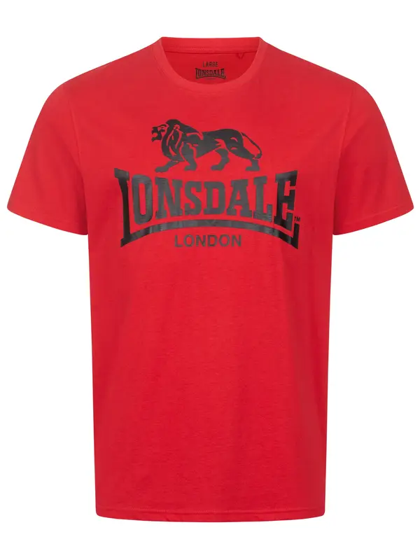 LONSDALE LONSDALE Majica  crvena / crna