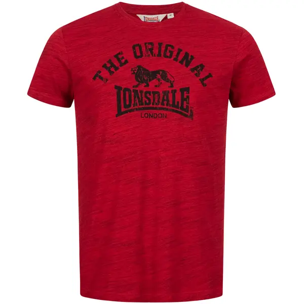LONSDALE LONSDALE Majica  crvena / crvena melange / crna