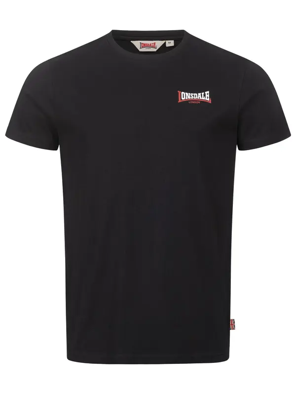 LONSDALE LONSDALE Majica 'Dale'  crvena / crna / bijela
