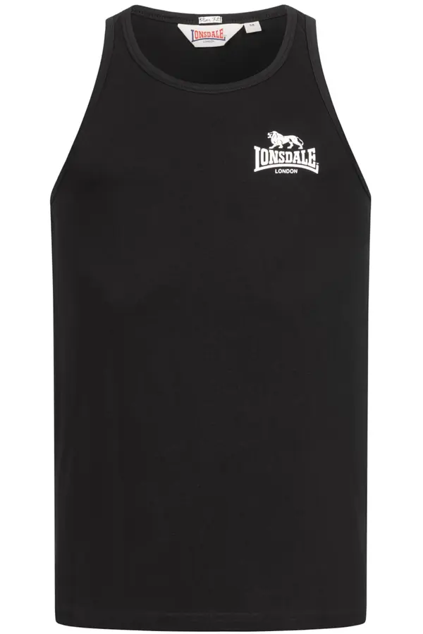 LONSDALE LONSDALE Majica 'Dolton'  crna / bijela