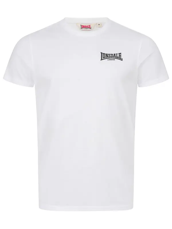 LONSDALE LONSDALE Majica 'Elmdon'  crna / bijela