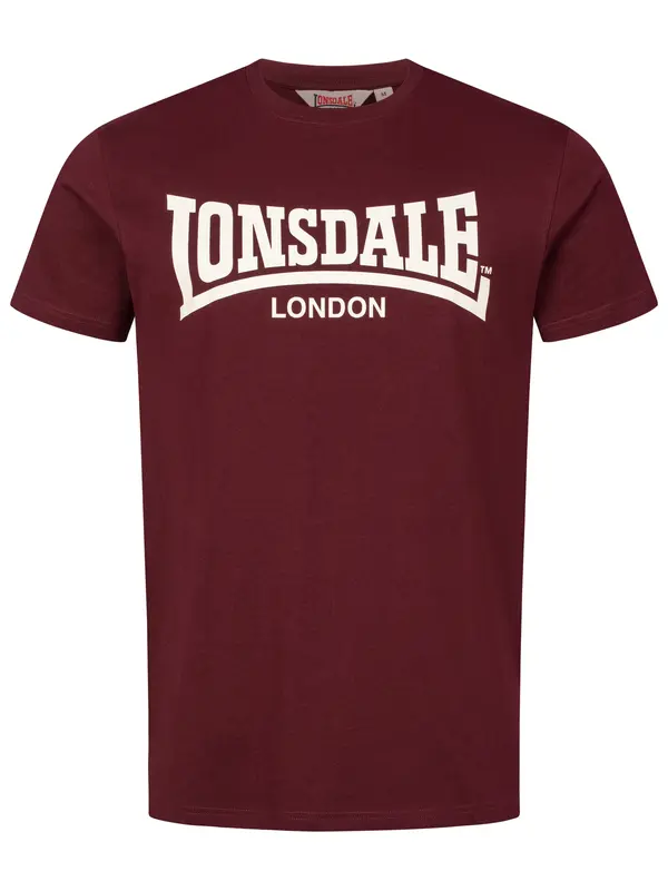 LONSDALE LONSDALE Majica 'Fulwood'  burgund / bijela