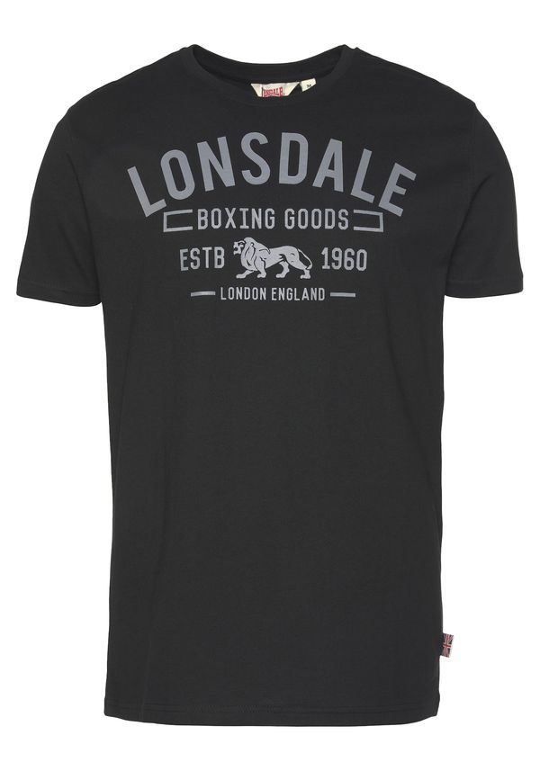 LONSDALE LONSDALE Majica  grafit siva / crna