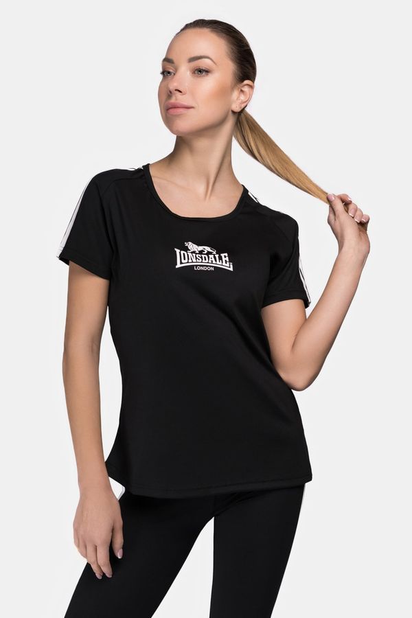LONSDALE LONSDALE Majica 'Halyard'  crna / bijela